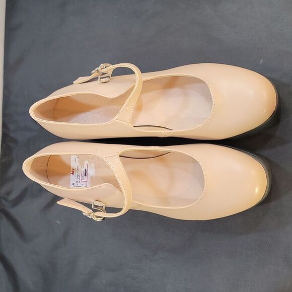 BRAND NEW YVO MARY-JANE WOMEN'S, BUCKLE DETAIL PLATFORM WEDGE PUMP - Picture 3 of 15